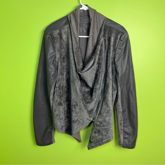 Blank NYC Jackets & Blazers - Blanknyc polyurethane grey zip jacket size XL